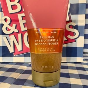 Bath & Body Works Bahamas Passionfruit Banana Salt Body Scrub NEW Full Size